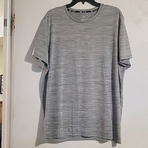 Grey & White Dry Tek Shirt